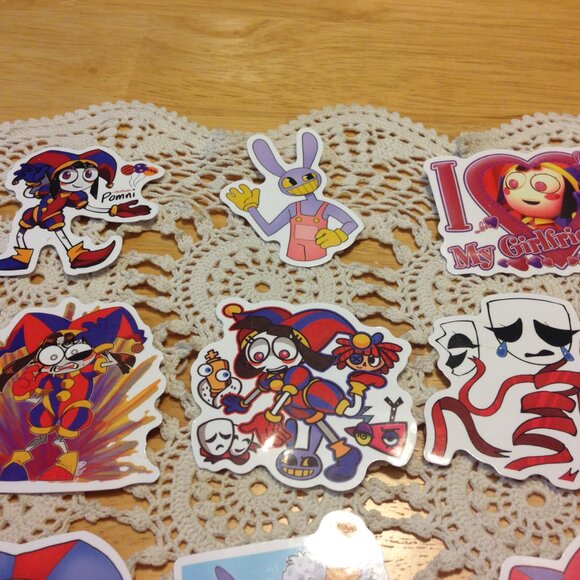 Stickers for cellphone, beverage bottles, crafts, lockers, scrapbooking, Pomni - Picture 3 of 6